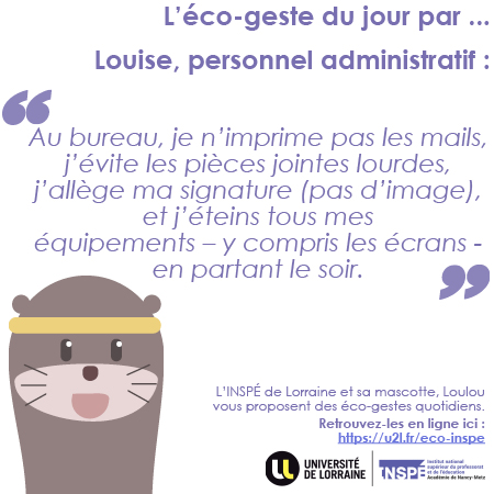 éco-mascotte loulou