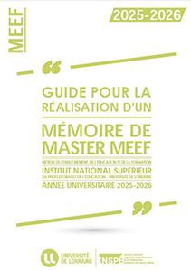 mémoire meef inspé de lorraine